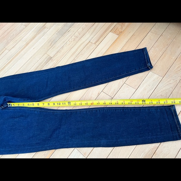 7 For All Mankind Gwenevere size 26 Blue Denim High Waist Skinny Ankle Jeans - Picture 6 of 6